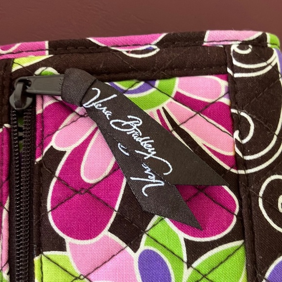 Vera Bradley purple punch floral quilted cotton NWOT wallet few loose th… - Picture 2 of 12